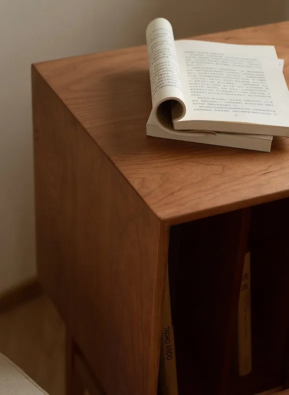 ตู้ข้างเตียง ข้างโซฟาเก็บหนังสือ สไตล์ญี่ปุ่น - Image 11