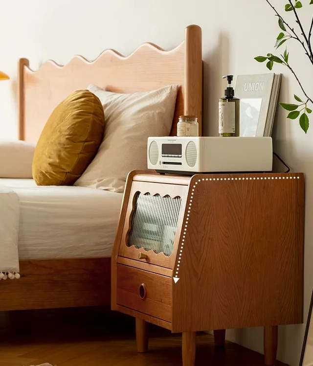 โต๊ะข้างเตียงไม้ Minimal Side table - Image 5