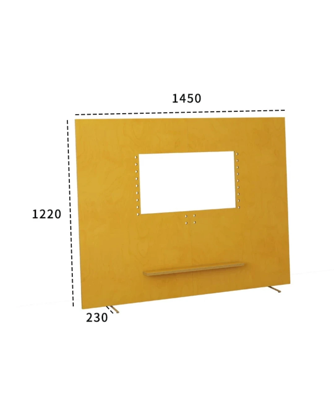 ขาตั้งทีวีแบบเคลื่อนย้ายได้ รุ่น Sorai (สีสไตล์เรโทร, สีเชอร์รี่, สีดำ) - Image 7