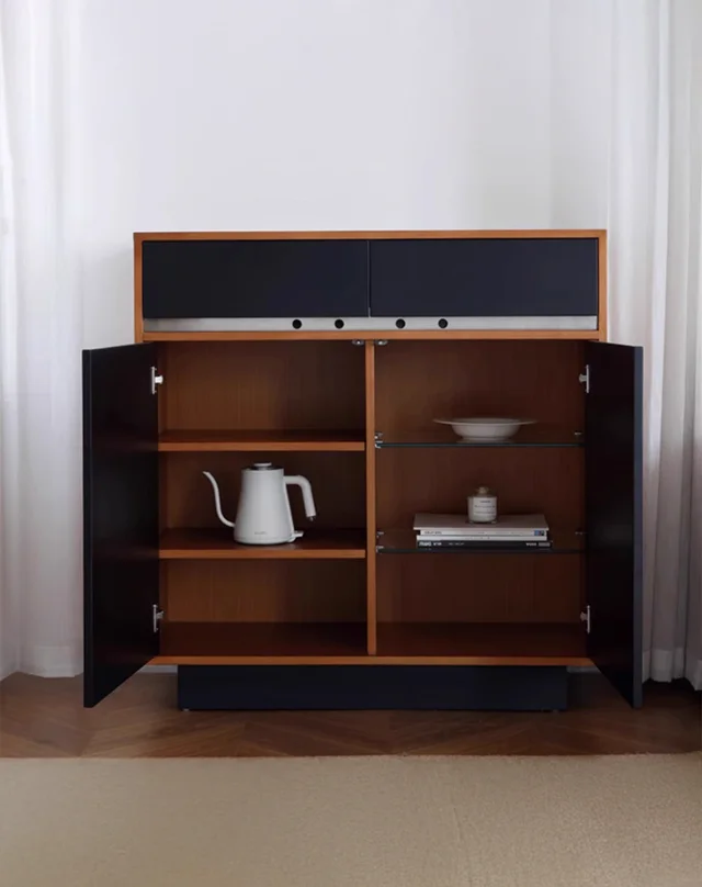ตู้ลิ้นชักไม้เนื้อแข็งดีไซน์มินิมอล Haru Wooden Drawer - Image 2