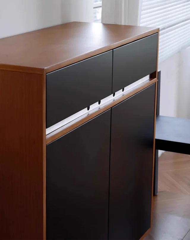 ตู้ลิ้นชักไม้เนื้อแข็งดีไซน์มินิมอล Haru Wooden Drawer - Image 4